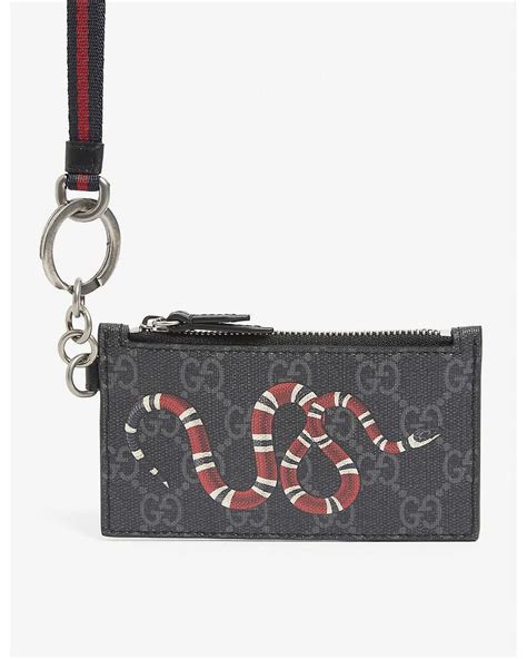 gucci gg card case wallet|Gucci card case with lanyard.